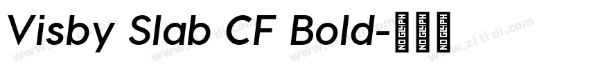 Visby Slab CF Bold字体转换